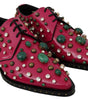Ballerines plates vernies en cristal rose fuchsia Dolce &amp; Gabbana