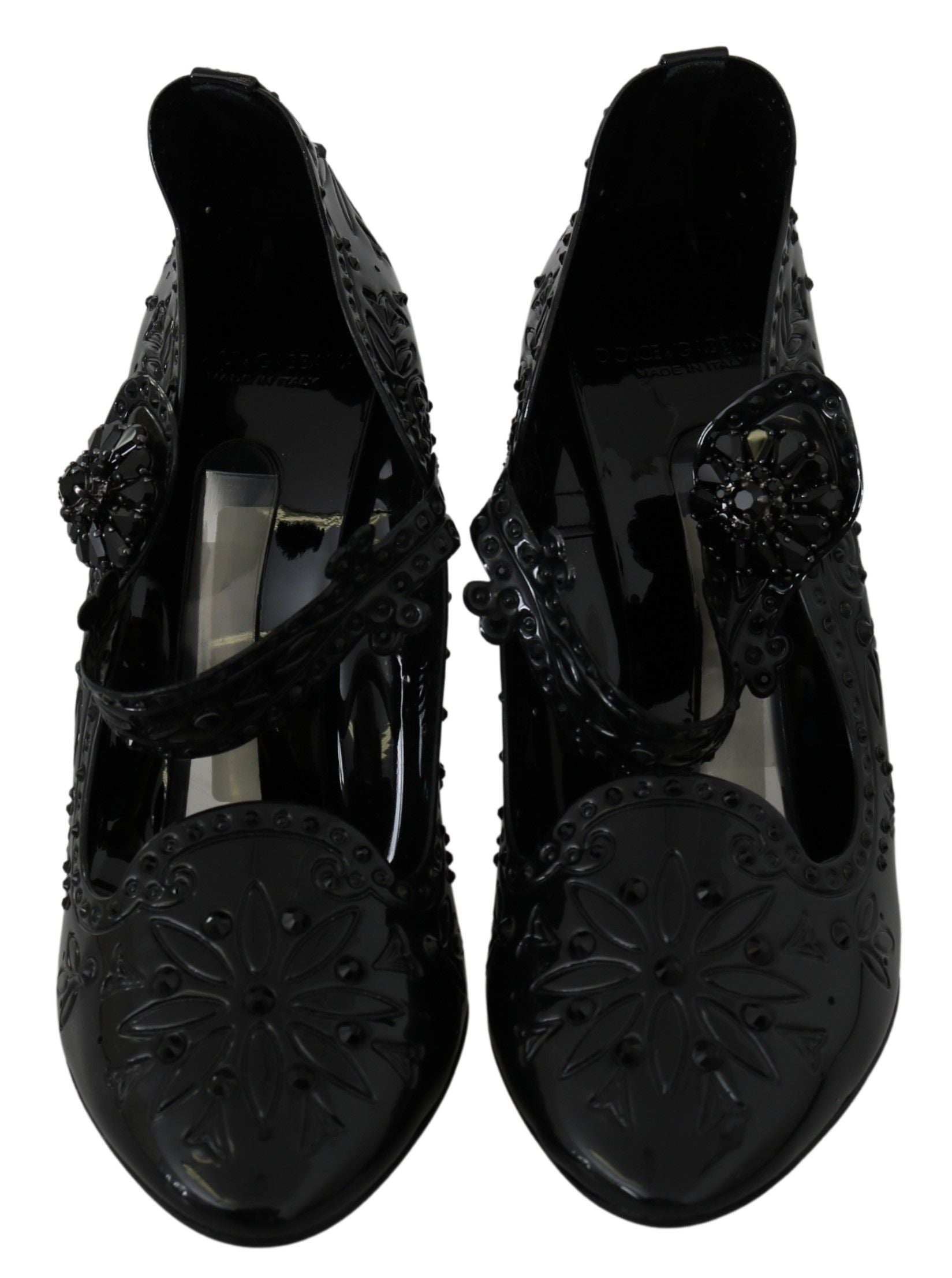 Escarpins Cendrillon élégants ornés de cristaux Dolce &amp; Gabbana