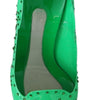 Escarpins Cendrillon en cristal Dolce &amp; Gabbana, en vert luxuriant