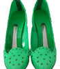Escarpins Cendrillon en cristal Dolce &amp; Gabbana, en vert luxuriant