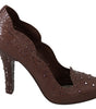 Dolce & Gabbana Elegant Crystal-Embellished Cinderella Pumps