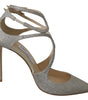 Jimmy Choo Platinum Ice Lancer Leather Pumps - Elegance Refined