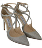 Jimmy Choo Platinum Ice Lancer Leather Pumps - Elegance Refined
