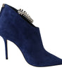 Jimmy Choo Pop Blue Crystal-Strap Heeled Boots