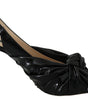 Jimmy Choo Elegant Black Leather Pointed Toe Pumps