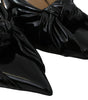Jimmy Choo Elegant Black Leather Pointed Toe Pumps