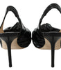 Jimmy Choo Elegant Black Leather Pointed Toe Pumps