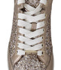 Jimmy Choo Ballet Pink Glitter Leather Sneakers