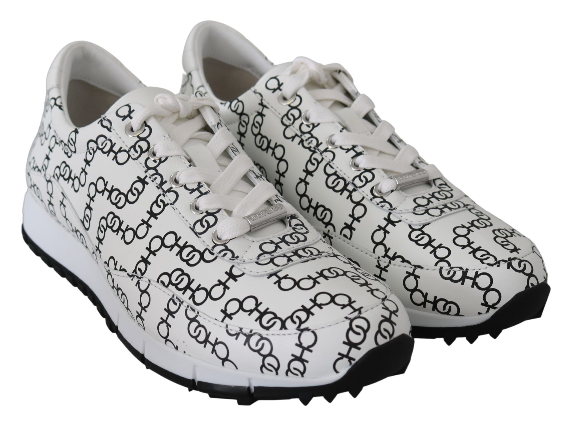 Baskets élégantes en cuir monochrome Jimmy Choo