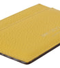 Porte-cartes en cuir jaune soleil Jimmy Choo