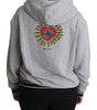 Dolce & Gabbana Gray Printed Hooded Exclusive Logo Sweater