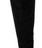 Dolce & Gabbana Elegant Black Suede Knee High Boots