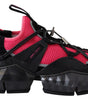 Jimmy Choo Electric Elegance Leather Mesh Sneakers