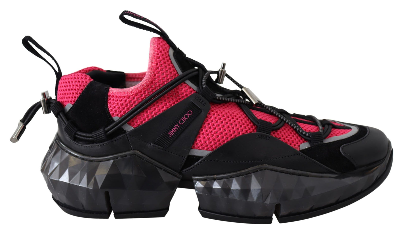 Baskets Jimmy Choo Electric Elegance en cuir et maille