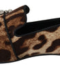 Mocassins Dolce &amp; Gabbana à imprimé léopard et cristaux