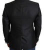 Dolce &amp; Gabbana Elegant Black Jacquard Slim Fit Blazer