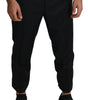 Dolce & Gabbana Black Wool Skinny Cropped Trouser Dress