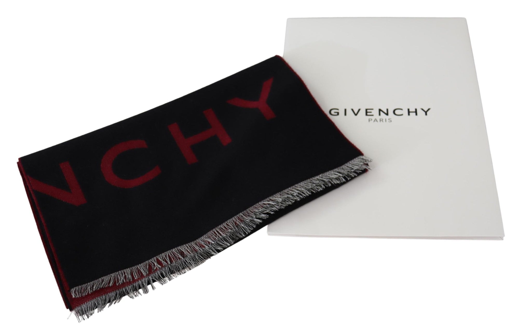 Écharpe unisexe élégante en laine et soie mélangées Givenchy