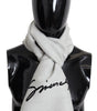 Écharpe élégante en laine et soie mélangées monochromes Givenchy