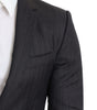 Dolce &amp; Gabbana Elegant Black Virgin Wool Martini Blazer
