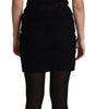 Dolce & Gabbana Black Lace Up Floral Corset Bustier Mini Dress