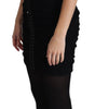 Dolce & Gabbana Black Lace Up Floral Corset Bustier Mini Dress