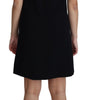 Dolce & Gabbana Black Viscose Stretch A-line Shift Mini Dress