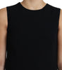 Dolce & Gabbana Black Viscose Stretch A-line Shift Mini Dress