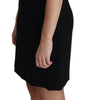Dolce & Gabbana Black Viscose Stretch A-line Shift Mini Dress