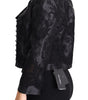 Dolce & Gabbana Black Lace Sheer Corset Organza Silk Jacket