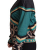 Dolce & Gabbana Multicolor DG Logo Mania Track Bomber Jacket