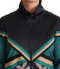 Dolce & Gabbana Multicolor DG Logo Mania Track Bomber Jacket