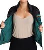 Dolce & Gabbana Multicolor DG Logo Mania Track Bomber Jacket