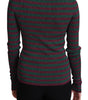 Dolce & Gabbana Multicolor Stripes Crew Neck Pullover Sweater