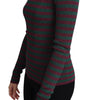 Dolce & Gabbana Multicolor Stripes Crew Neck Pullover Sweater