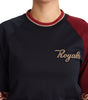Dolce & Gabbana Multicolor Royals Crewneck Pullover Sweater