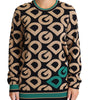 Dolce & Gabbana Multicolor DG Mania Wool Crewneck Pullover Sweater