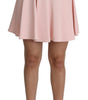 Dolce &amp; Gabbana Elegant Pink Flare A-line Mini Skirt