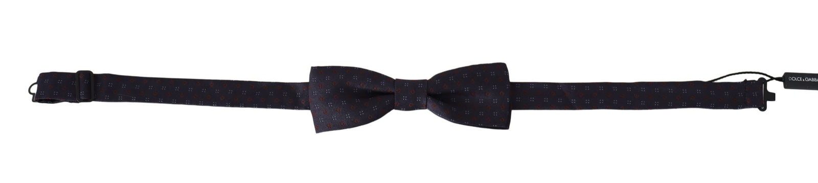 Dolce &amp; Gabbana Stunning Gray Patterned Silk Bow Tie