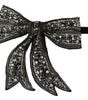 Nœud papillon en soie argenté et cristaux Dolce & Gabbana