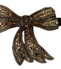 Dolce & Gabbana Elegant Silk Rhinestone Bow Tie