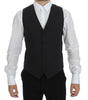 Dolce & Gabbana Gray Wool Stretch Dress Blazer Vest