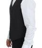 Dolce & Gabbana Gray Wool Stretch Dress Blazer Vest