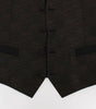 Dolce & Gabbana Black Wool Logo Dress Gilet Vest