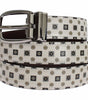 Dolce &amp; Gabbana Elegant Baroque Silk Tie &amp; Leather Belt Set