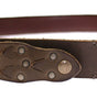 Dolce & Gabbana Brown Leather Logo Cintura Gürtel Belt
