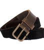 Dolce & Gabbana Brown Leather Logo Cintura Gürtel Belt