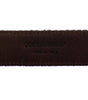 Dolce & Gabbana Brown Leather Logo Cintura Gürtel Belt