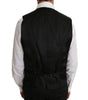 Dolce & Gabbana Black Solid Wool Silk Vest
