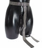 Dolce & Gabbana Black Silk Clear Crystal Bow Waist Belt